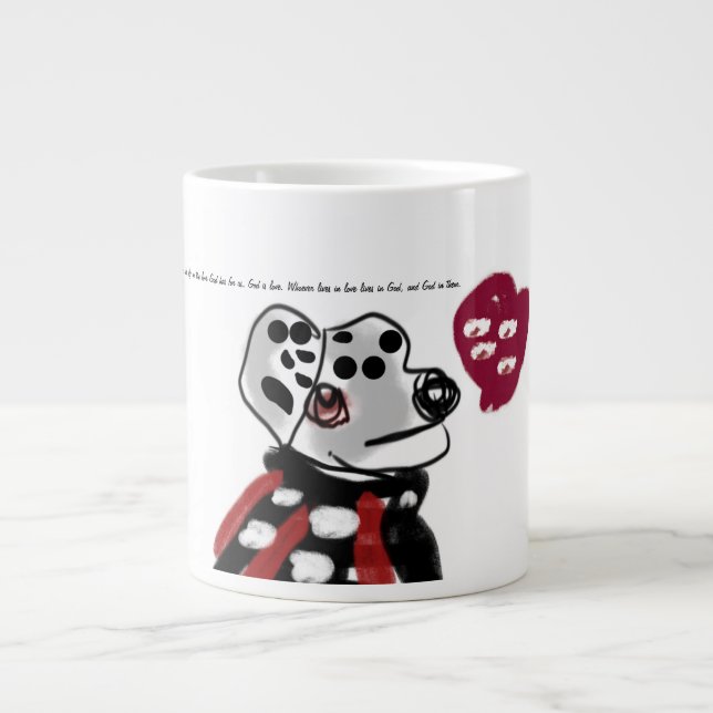 Jesus kärlek jumbo mugg (Framsidan)