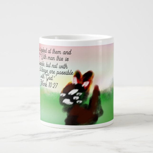 jesus kärlek  jumbo mugg (Framsidan)