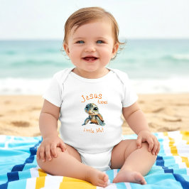 Jesus Kärlek Little Me en biet Cute Turtle T Shirt
