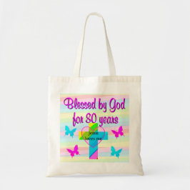 JESUS KÄRLEK ME 80 BIRTHDAY TOTE BAG TYGKASSE