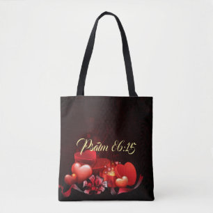 Jesus Kärlek Me All-over-Print Tote Bag, Medium Tygkasse