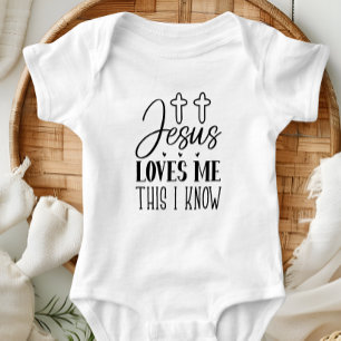 Jesus Kärlek Me Baby Bodydräkt T Shirt