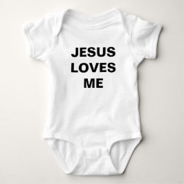 "Jesus Kärlek Me" Baby Jersey Bodykostym T-shirt