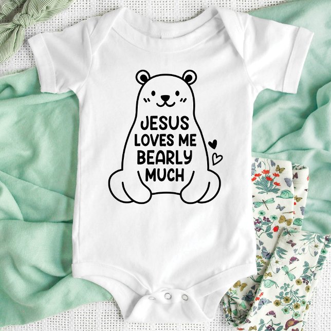 Jesus Kärlek Me Barly Much Baby Kid Newborn Shirt T Shirt (Skapare uppladdad)