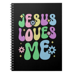 Jesus Kärlek Me Christian Colouful Anteckningsbok