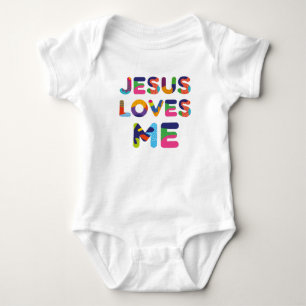 Jesus Kärlek Me Colorful Text Art T Shirt