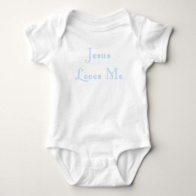 JESUS KÄRLEK ME-INFANT CREEPER TEE SHIRT (Framsida)