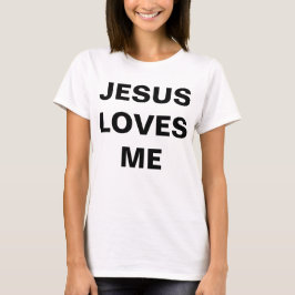 "Jesus Kärlek Me" Kvinnors T-shirt