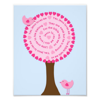 Jesus Kärlek Me Nursery Art Fototryck