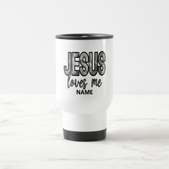 Jesus Kärlek Me Personlig Resemugg (Center)