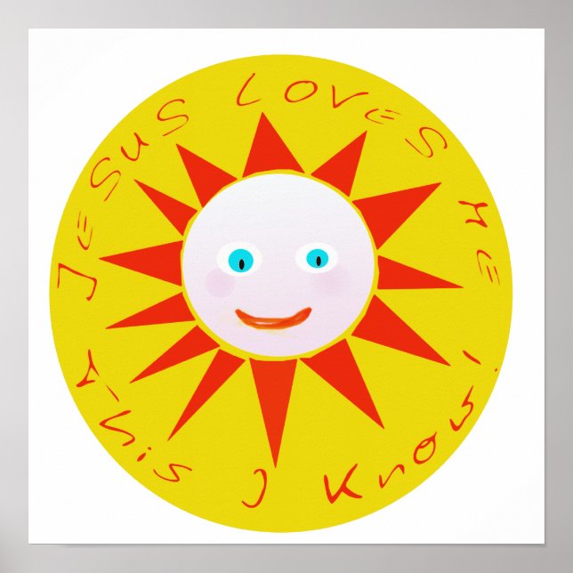 Jesus Kärlek Me Poster (Framsidan)