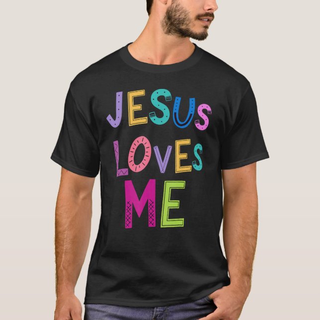 Jesus Kärlek Me Religiösa Christian CatholChurch T Shirt (Framsida)