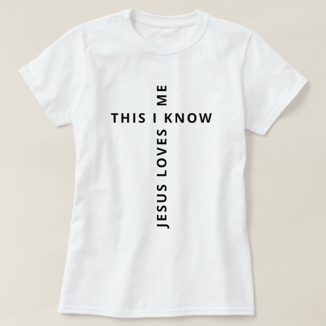 Jesus Kärlek Me White T Shirt (Design framsida)