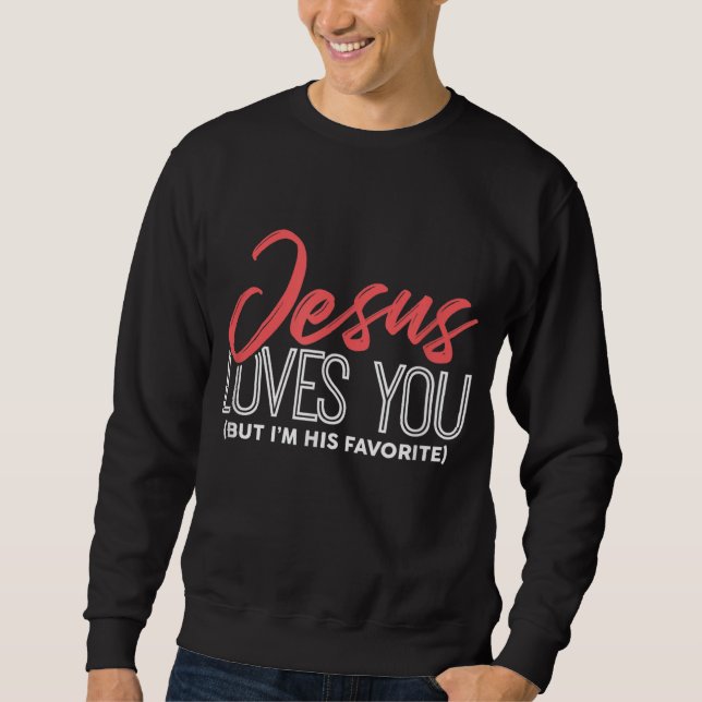 Jesus Kärlek, men jag är hans Fa Lång Ärmad Tröja (Framsida)