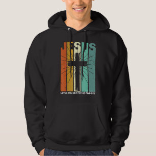 Jesus Kärlek, men jag är hans favoritkristna Rel Hoodie