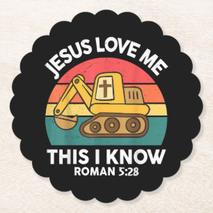 Jesus Kärlek mig det här jag känner till Christian Underlägg Papper