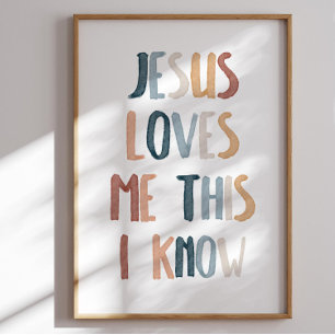 Jesus kärlek mig det här jag vet poster