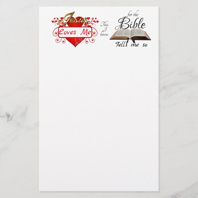 Jesus Kärlek mig, det här vet jag... Brevpapper (Framsida)