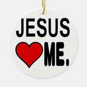 Jesus Kärlek mig Jesus presenter Julgransprydnad Keramik