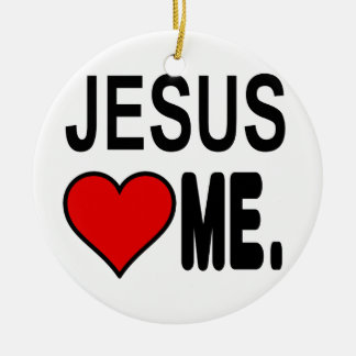 Jesus Kärlek mig Jesus presenter Julgransprydnad Keramik