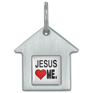 Jesus Kärlek mig Jesus presenter Namnbricka Husdjur