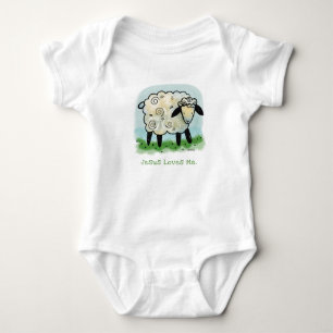Jesus Kärlek mig, lilla Lamb Onsie T Shirt