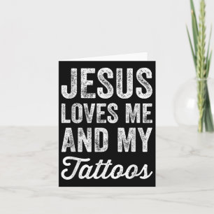 Jesus Kärlek mig och mina tattoos - Lusnyt Christi Kort