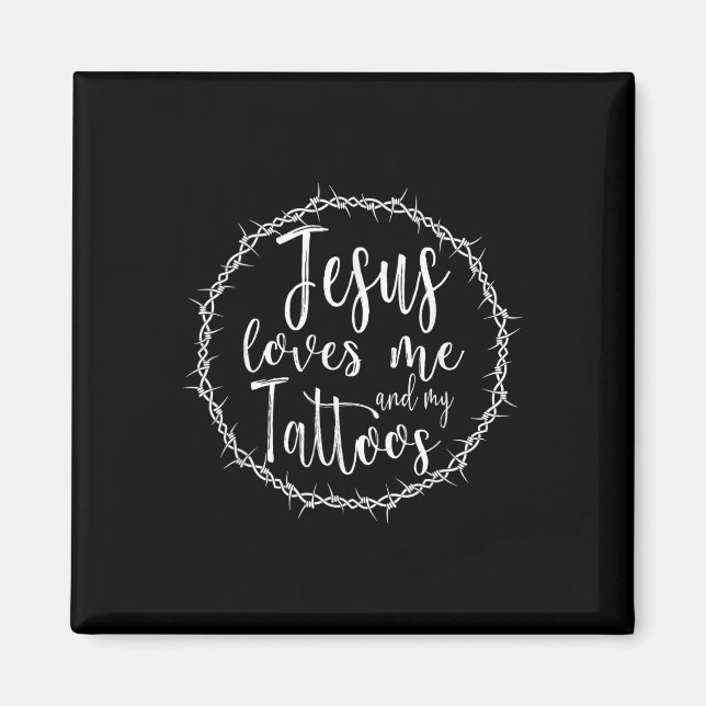 Jesus Kärlek mig och mina tatueringar för Tattooed Magnet (Framsidan)