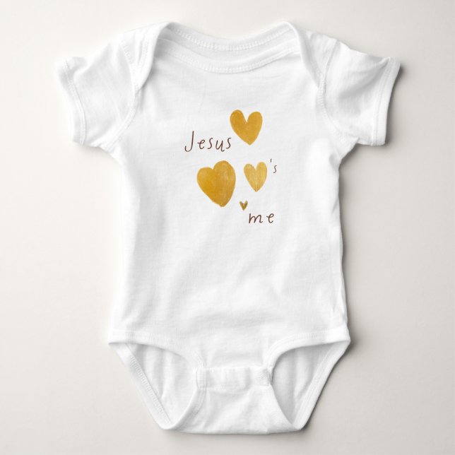 Jesus kärlek mig. One-Biet Bodywear T Shirt (Framsida)