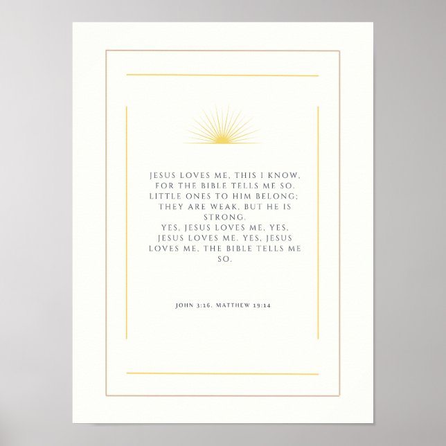 Jesus kärlek mig. poster (Framsidan)