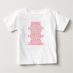 Jesus kärlek mig T-skjorta för babys T Shirt