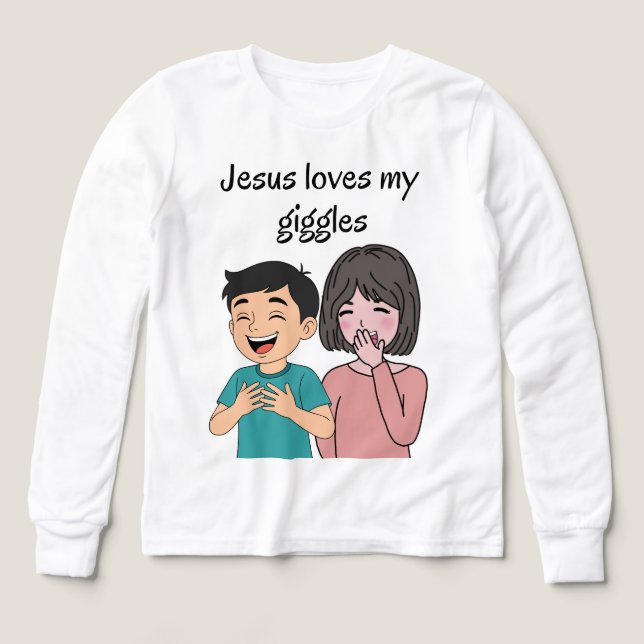 Jesus kärlek mina gigglar t shirt (Design framsida)