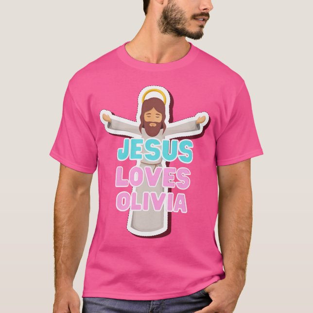 Jesus Kärlek Olivia T Shirt (Framsida)