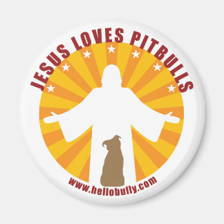 Jesus Kärlek Pitbulls Magnet