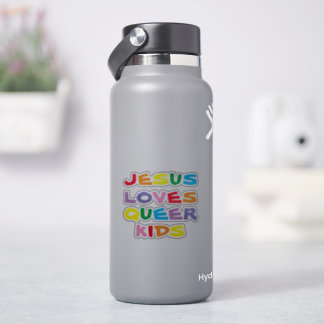 Jesus Kärlek Queer Kids Vinyl Sticker Klistermärken