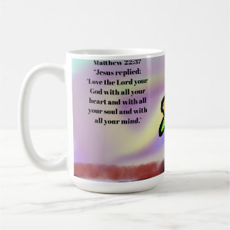 Jesus kärlek runt omkring kaffemugg