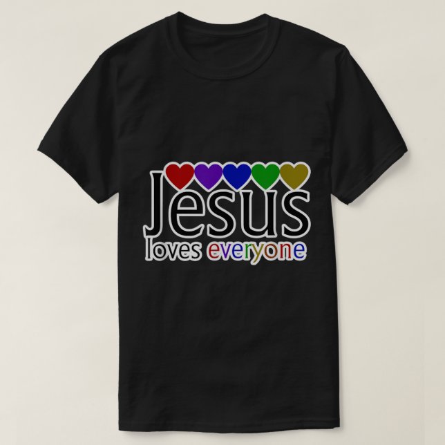 Jesus kärlek skjortar alla Jesus kärlek dig T Shirt (Design framsida)