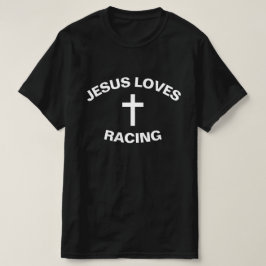 JESUS KÄRLEK TÄVLA NASCAR T SHIRT
