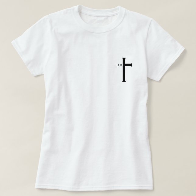 Jesus Kärlek, tjejen T-Shirt (Design framsida)
