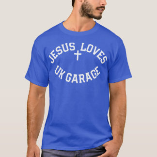 Jesus Kärlek UK Garage Slogan Black T Shirt
