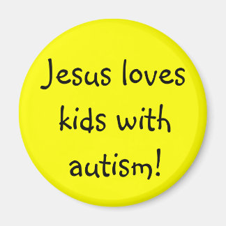 Jesus kärlek ungar med autism! magnet