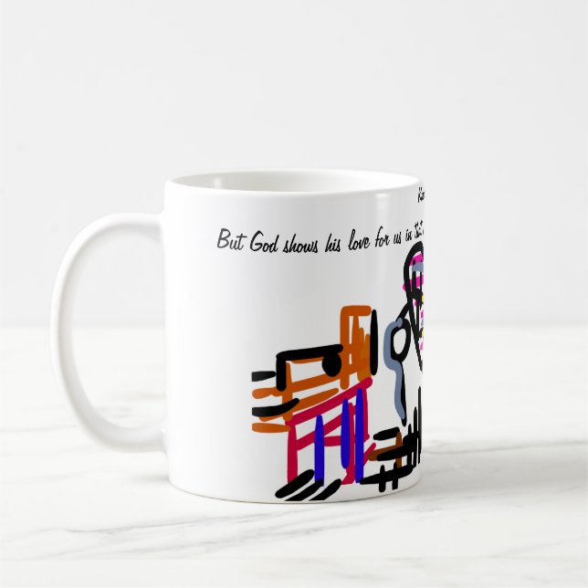 Jesus kärlek us kaffemugg (Vänster)