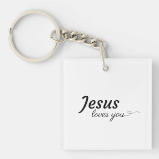 Jesus Kärlek You Acrylic Keychain