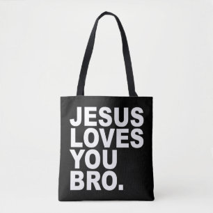 Jesus Kärlek You Bro - Christian Faith Pullover Ho Tygkasse