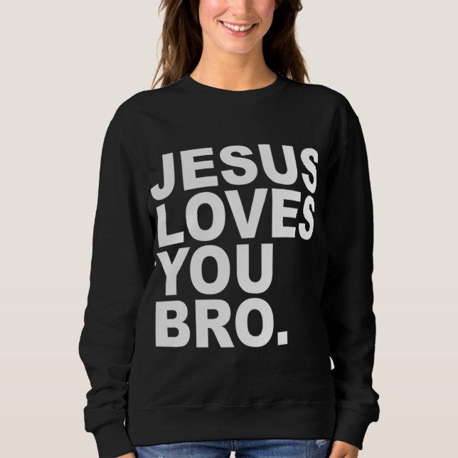 Jesus Kärlek You Bro - Christian Faith T Shirt (Framsida)