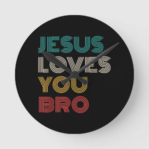 Jesus Kärlek You Bro, den berömda kristna Faith Re Rund Klocka