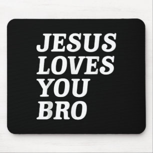 Jesus Kärlek You Bro, Lustigt kristen Faith Retro Musmatta