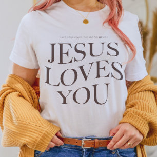 Jesus Kärlek You   Christian Aesthetic Appart T Shirt