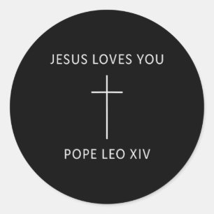 Jesus Kärlek You Christian Minimal Religiösa Faith Runt Klistermärke