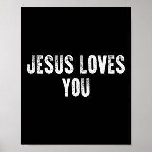 Jesus Kärlek You Christian Religiösa Faith För man Poster